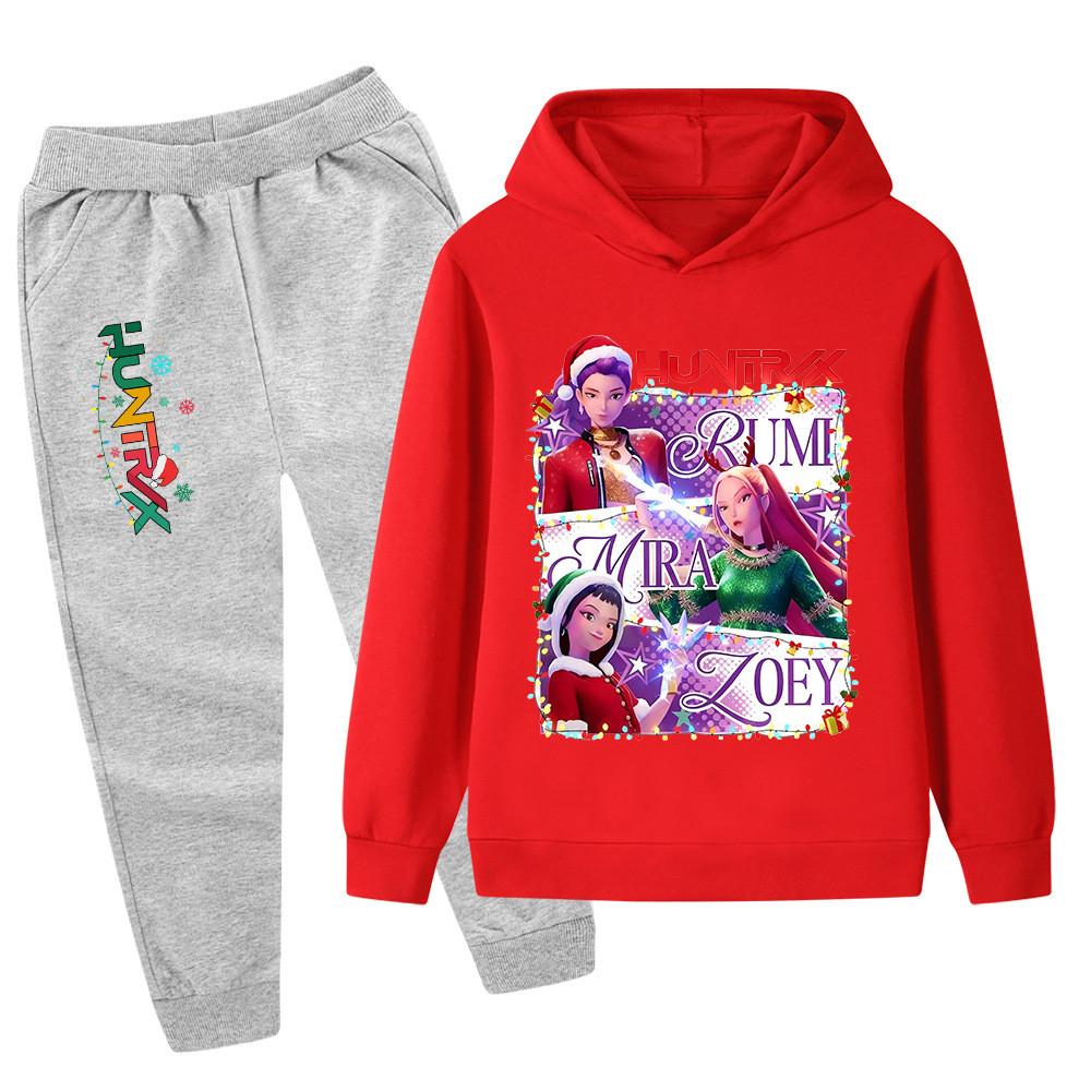 PB1265 Kids Boys Girls Kpop Mira Zoey Rumi Christmas Print Long Sleeves Hoodie Pants Trousers Clothes Sets 160cm
PB1265 Kids Boys Girls Kpop Mira Zoey Rumi Christmas Print Long Sleeves Hoodie Pants Trousers Clothes Sets 160cm