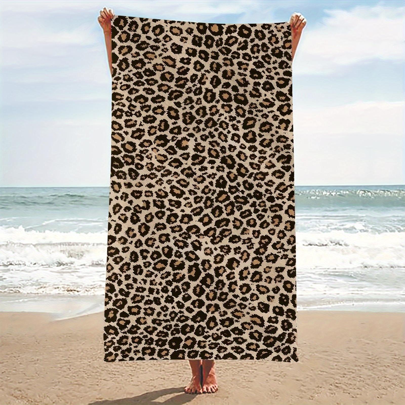 Fashion Leopard Print Beach Towel, Quick Dry Soft Super Absorbent for Summer Beach Pool W40*H60(CM)
Fashion Leopard Print Beach Towel, Quick Dry Soft Super Absorbent for Summer Beach Pool W40*H60(CM)