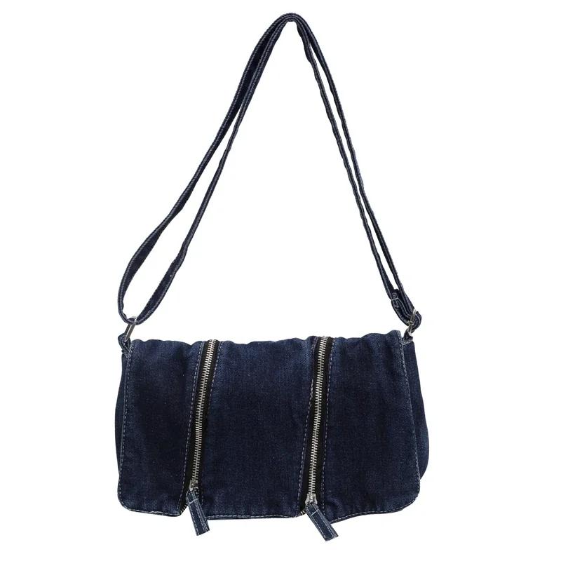 Solid Zipper Denim Versatile Shoulder Bag 2026 New Leisure Time Decorati Single Crossbody Bag Good-looking Practical Lady Bag
Solid Zipper Denim Versatile Shoulder Bag 2026 New Leisure Time Decorati Single Crossbody Bag Good-looking Practical Lady Bag