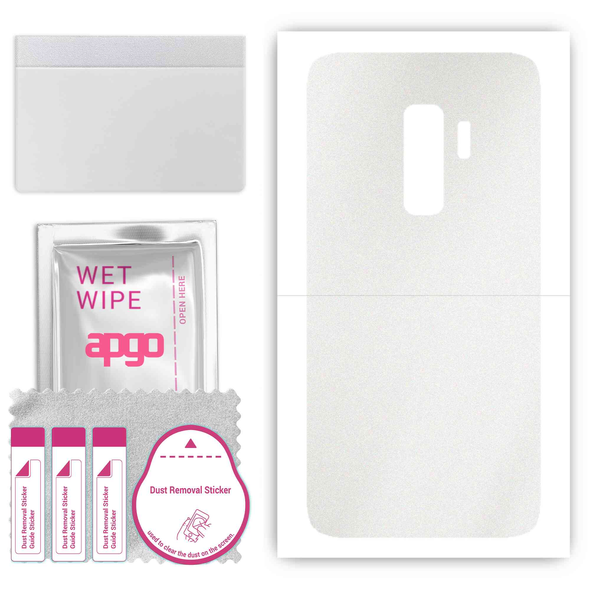 apgo Protective Skin Sticker for the back compatible with Samsung Galaxy S9 Plus, Wrap Film, Foil, Vinyl - Pattern Matte Transparent
apgo Protective Skin Sticker for the back compatible with Samsung Galaxy S9 Plus, Wrap Film, Foil, Vinyl - Pattern Matte Transparent