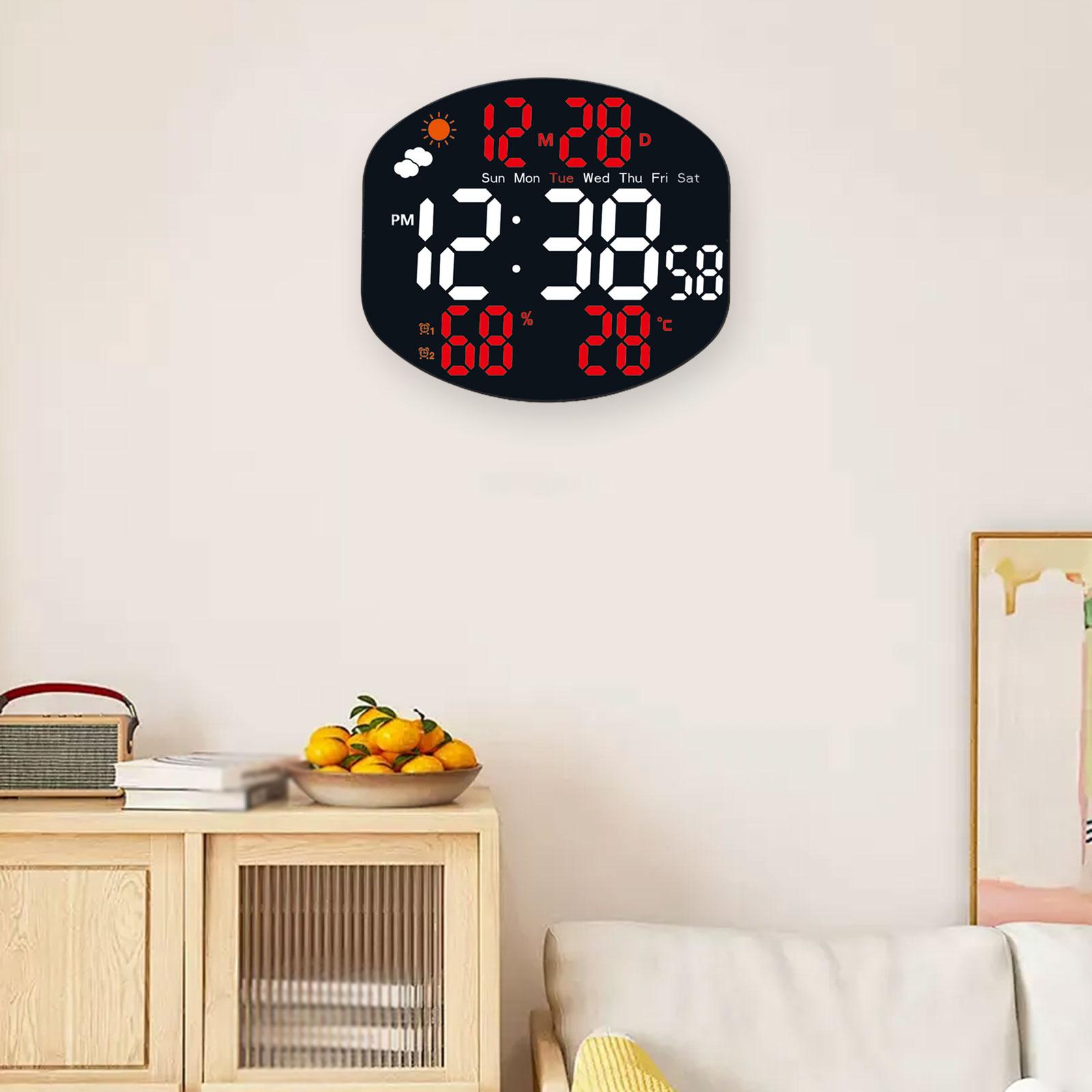Digital Wall Mount Clock Temp Display Decoration Adjustable Brightness Desktop for Living Room Elderly Bedroom Office Birthday красный
Digital Wall Mount Clock Temp Display Decoration Adjustable Brightness Desktop for Living Room Elderly Bedroom Office Birthday красный