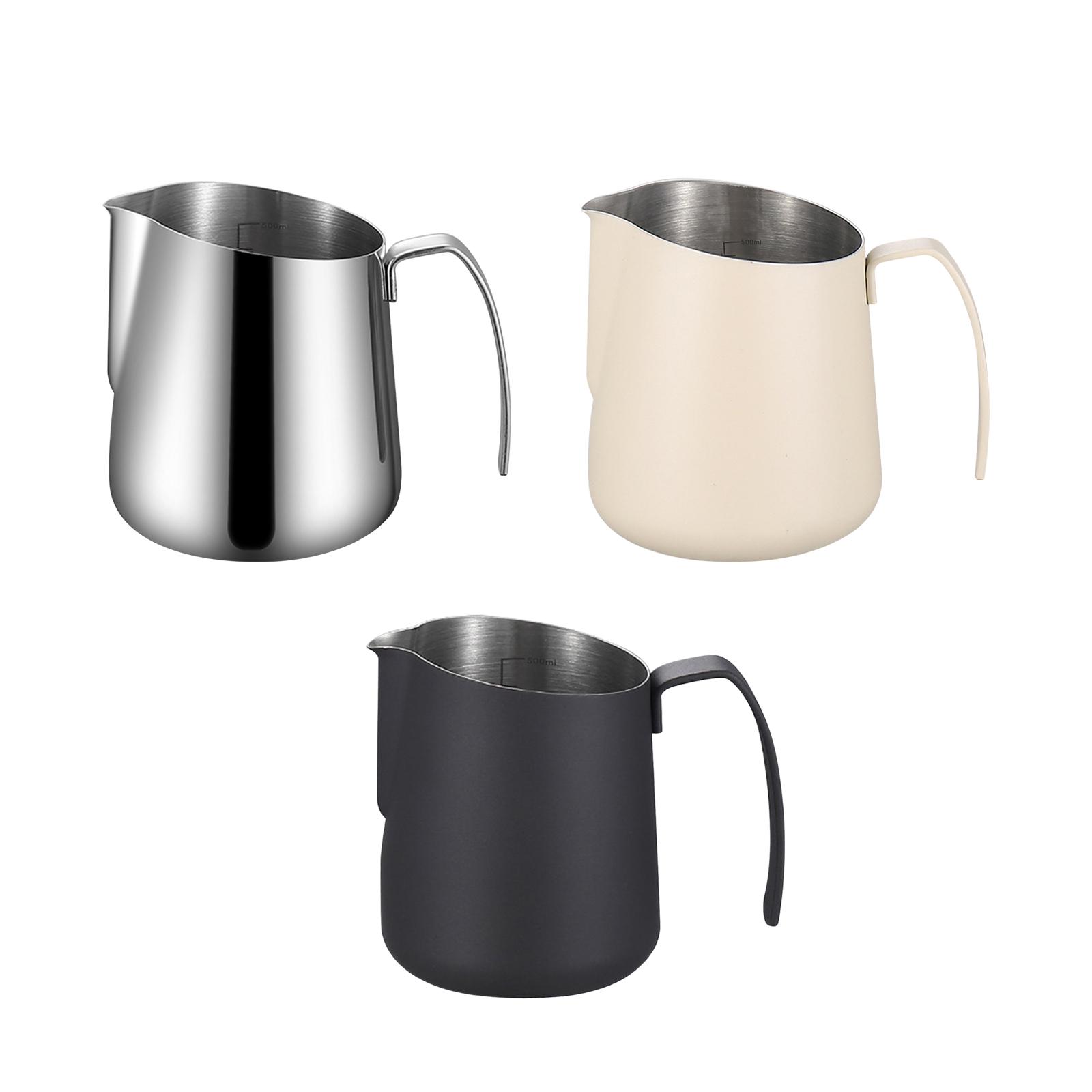 Espresso Steaming Pitcher Espresso Machine Accessory 500ml Coffee Milk Frother Cup for Cappuccino Latte Art Home Bar Cafe
Espresso Steaming Pitcher Espresso Machine Accessory 500ml Coffee Milk Frother Cup for Cappuccino Latte Art Home Bar Cafe