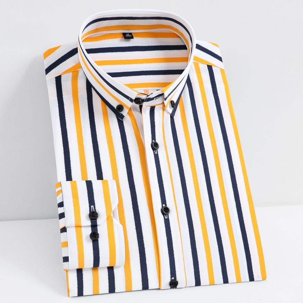 Men s Striped Lapel Collar Design Iron-Free Dress Shirts, Long Sleeve Stretchy Casual Button Up Shirt For Formal Occasions 39 жёлтый
Men s Striped Lapel Collar Design Iron-Free Dress Shirts, Long Sleeve Stretchy Casual Button Up Shirt For Formal Occasions 39 жёлтый