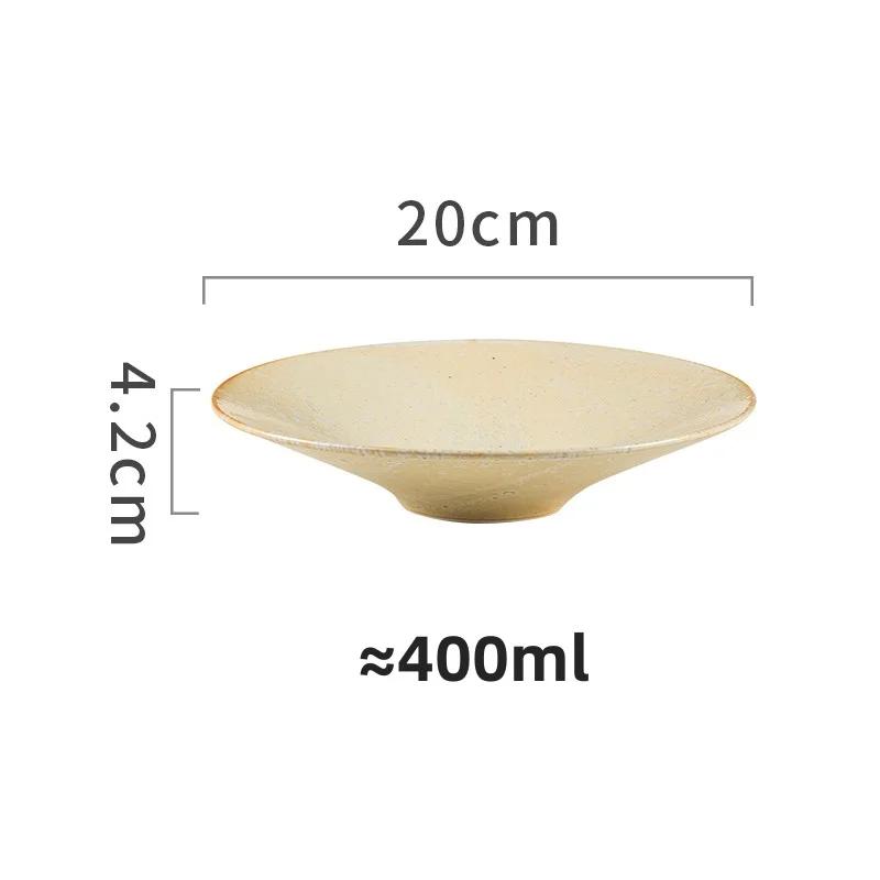 Japanese style hat deep plate high aesthetic ceramic household vegetable tray Western cuisine salad Italian noodle plate
Japanese style hat deep plate high aesthetic ceramic household vegetable tray Western cuisine salad Italian noodle plate