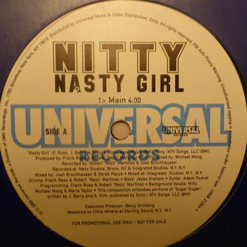 12inch Record NITTY - Nasty Girl UNIR212831 Universal Recor 2004 US Rap & Hip-Hop/R&B Used
12inch Record NITTY - Nasty Girl UNIR212831 Universal Recor 2004 US Rap & Hip-Hop/R&B Used