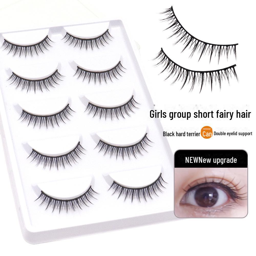 Pure Desire Natural Fairy False Eyelashes - Short, Crossed Black with Hard Stem for Double Eyelids R-2 Transparent Base
Pure Desire Natural Fairy False Eyelashes - Short, Crossed Black with Hard Stem for Double Eyelids R-2 Transparent Base