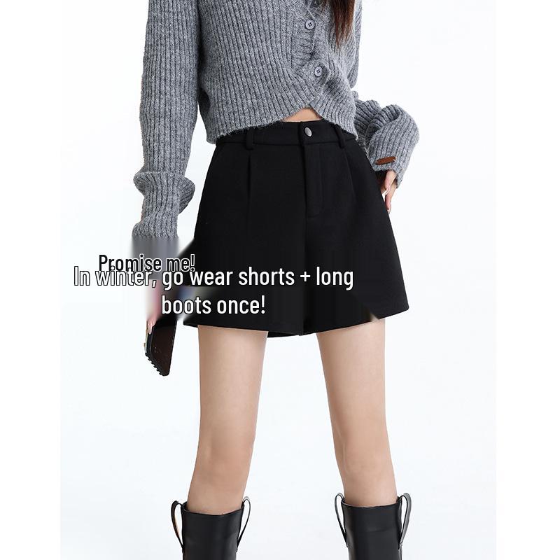Women s Plus Size High Waist Woolen Coffee Shorts - Spring/Autumn Casual Wide-Leg A-line Boot Pants 4XL
Women s Plus Size High Waist Woolen Coffee Shorts - Spring/Autumn Casual Wide-Leg A-line Boot Pants 4XL