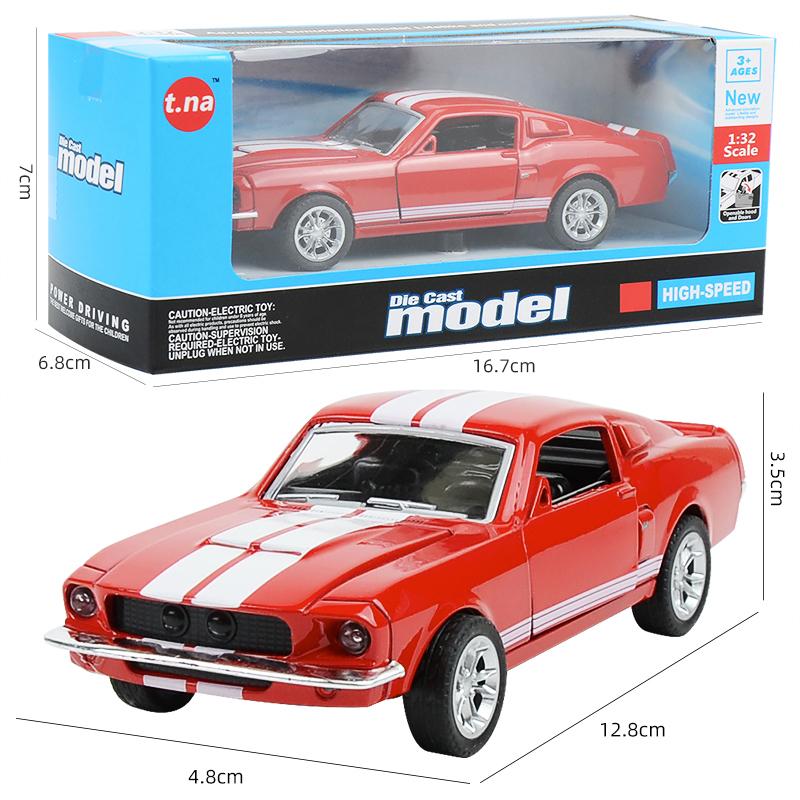 1/32 масштабная игрушечная модель автомобиля для Ford Mustang, винтажная литая под давлением модель автомобиля из сплава, классическая копия автомобиля с откидной спинкой для детей, подарок 1/32-Size:12.8*3.5*4.8cm красный
1/32 масштабная игрушечная модель автомобиля для Ford Mustang, винтажная литая под давлением модель автомобиля из сплава, классическая копия автомобиля с откидной спинкой для детей, подарок 1/32-Size:12.8*3.5*4.8cm красный