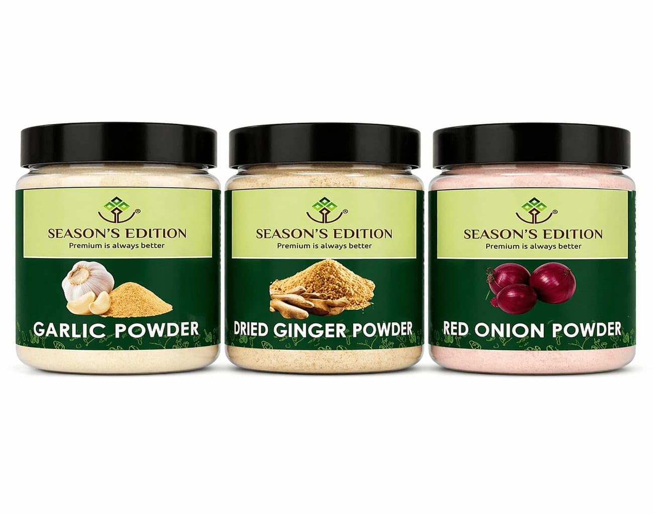 Season’s Edition Garlic, Dried Ginger, Red Onion Powder- Combo Pack of 3 (Each 40gm) | Lahsun, Adrak, Saunth, Pyaz Powder | Natural Spices for Co
Season’s Edition Garlic, Dried Ginger, Red Onion Powder- Combo Pack of 3 (Each 40gm) | Lahsun, Adrak, Saunth, Pyaz Powder | Natural Spices for Co