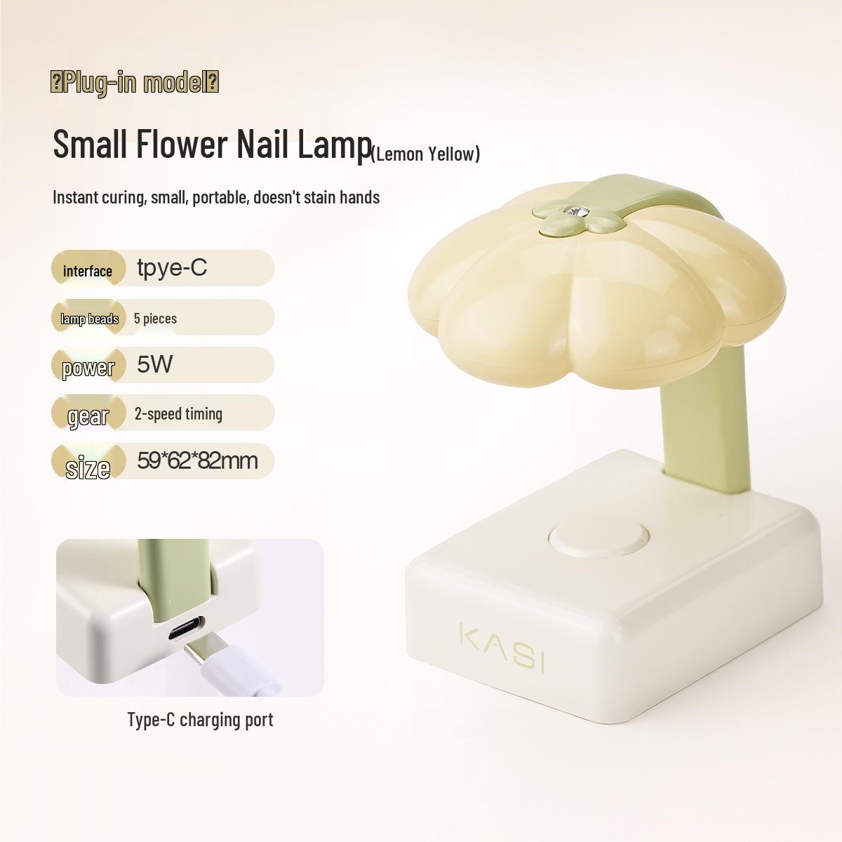 KaSi Mini Handheld UV LED Nail Lamp - Quick-Drying, Non-Blackening for Gel Polish
KaSi Mini Handheld UV LED Nail Lamp - Quick-Drying, Non-Blackening for Gel Polish