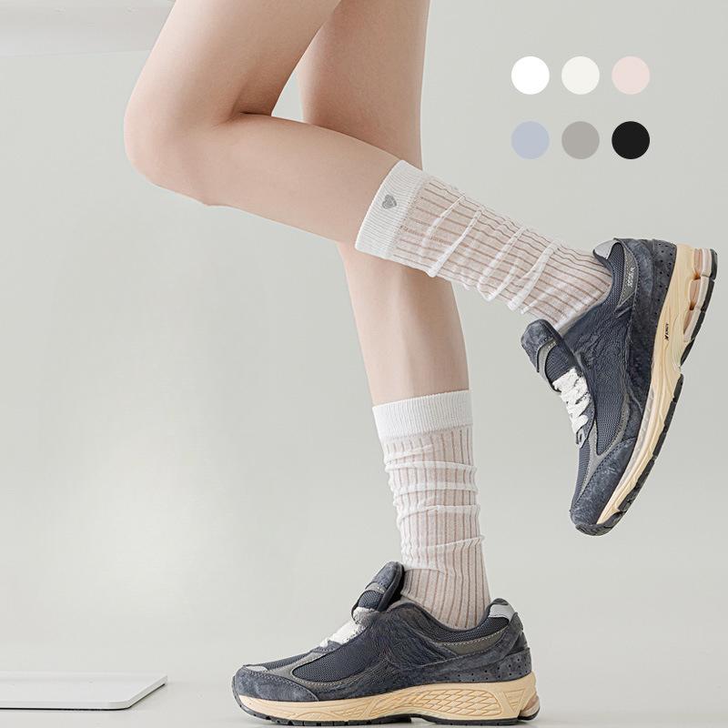 Ladies Spring and Summer Thin Solid Color New Vertical Embroidery Breathable Calf Socks 1 pair белый
Ladies Spring and Summer Thin Solid Color New Vertical Embroidery Breathable Calf Socks 1 pair белый