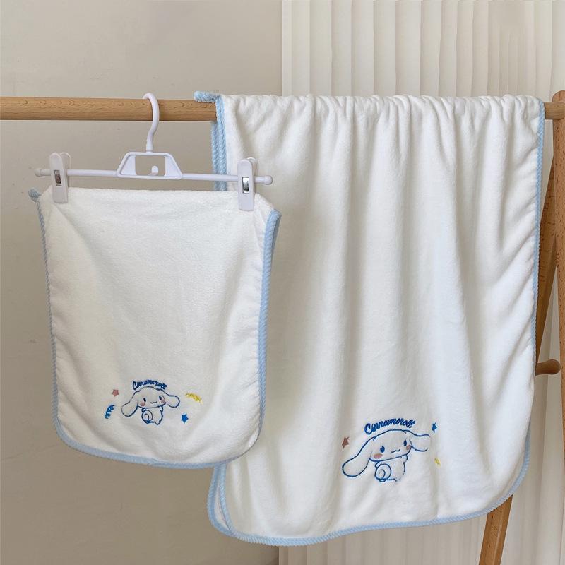 Cinnamoroll Quick-Dry Coral Fleece Bath Towel Set with Soft Hair Wrap for Students and Couples Towel 35x70 cm
Cinnamoroll Quick-Dry Coral Fleece Bath Towel Set with Soft Hair Wrap for Students and Couples Towel 35x70 cm
