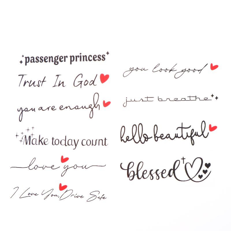 10Pcs Religious Text Trust In Car Stickers Waterproof For Motorcycle Rearview Mirrors Auto Rearview Mirrors чёрный
10Pcs Religious Text Trust In Car Stickers Waterproof For Motorcycle Rearview Mirrors Auto Rearview Mirrors чёрный
