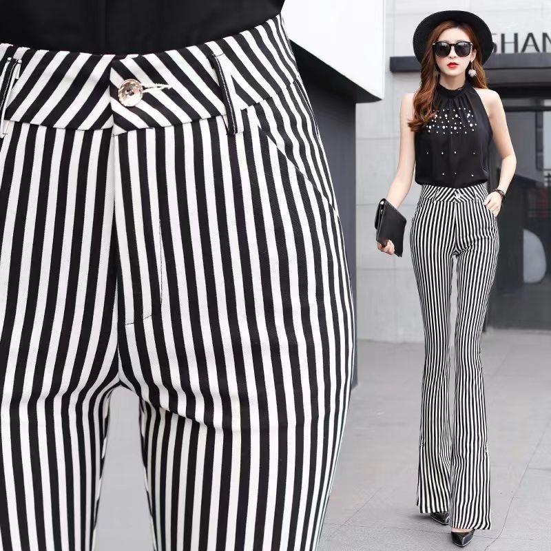 Summer 2023 Women s Plaid High-Waisted Micro-Flare Stripe Pants M (47.5-52.5 kg)
Summer 2023 Women s Plaid High-Waisted Micro-Flare Stripe Pants M (47.5-52.5 kg)
