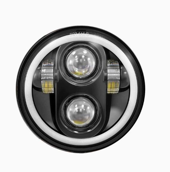 5.75 Round Harley Headlight for Harley-Davidson Front Modification, 40W High/Low Beam
5.75 Round Harley Headlight for Harley-Davidson Front Modification, 40W High/Low Beam
