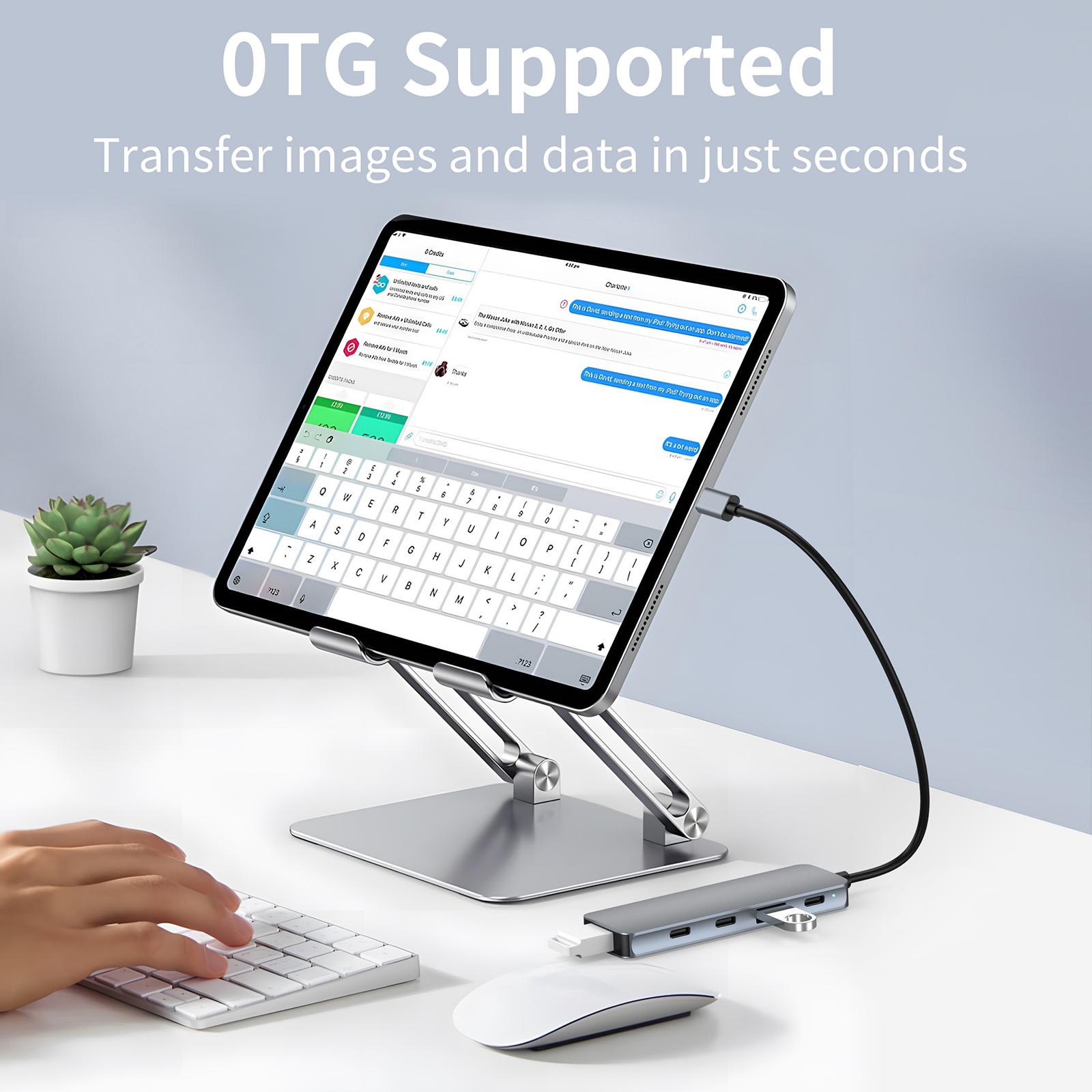 USB C Hub 5 в 1 с USB3.2 10 Гбит/с передачей данных и USB C 5 В быстрой зарядкой разветвитель для ноутбука A
USB C Hub 5 в 1 с USB3.2 10 Гбит/с передачей данных и USB C 5 В быстрой зарядкой разветвитель для ноутбука A