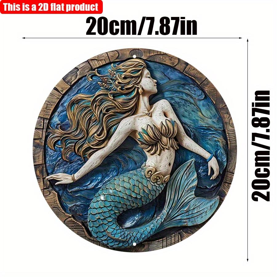 2D Плоский 20*20 см 1 шт. Мультяшный синий узор русалки круглый кулон, синий красивый мечтательный стиль художественная табличка, подходит для бара и коридора и женской спальни и окна 20*20cm
2D Плоский 20*20 см 1 шт. Мультяшный синий узор русалки круглый кулон, синий красивый мечтательный стиль художественная табличка, подходит для бара и коридора и женской спальни и окна 20*20cm