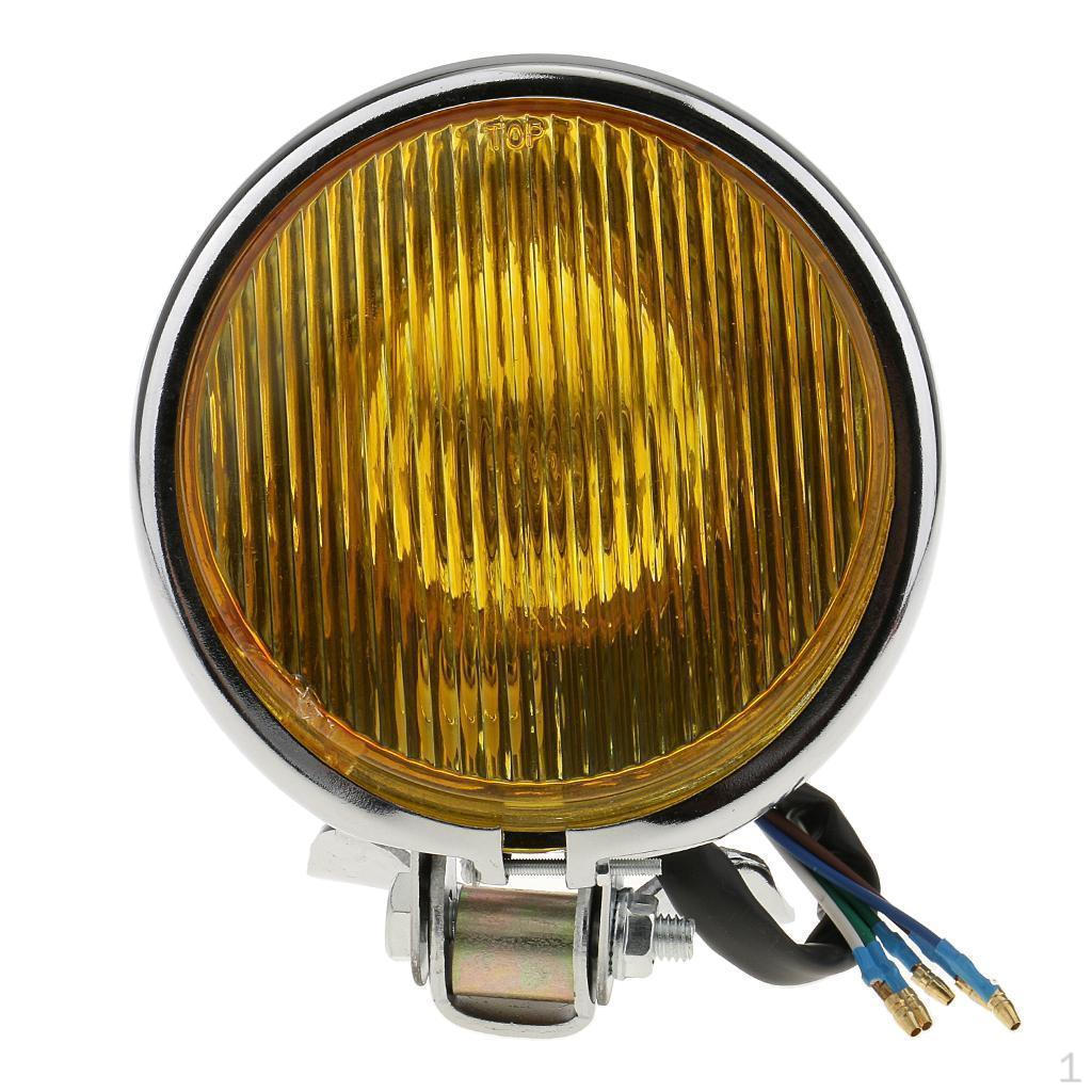DC12V Motorcycle Light Lamp for Bobber Chopper Touring - Yellow&Silver, 12.5CM x 8.5CM
DC12V Motorcycle Light Lamp for Bobber Chopper Touring - Yellow&Silver, 12.5CM x 8.5CM