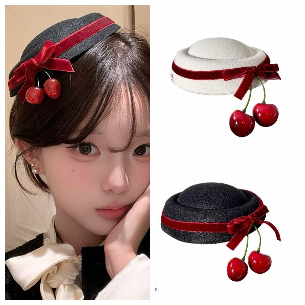 Velvet Bow Cherry Hat Hairpin French Style Women Hairpin Elegant Round Hat Hair Clip Photography чёрный
Velvet Bow Cherry Hat Hairpin French Style Women Hairpin Elegant Round Hat Hair Clip Photography чёрный