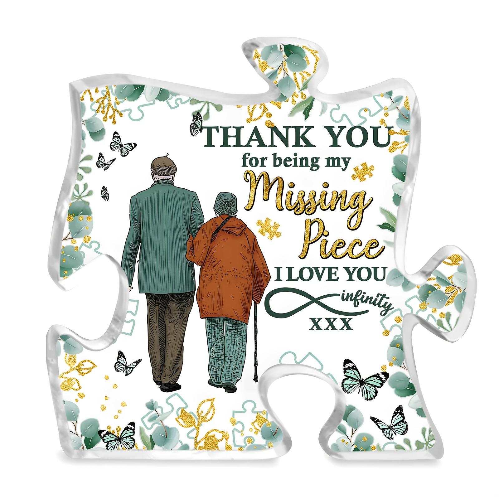 1pc Couple Acrylic Puzzle Logo, Wife s Birthday Husband s Gift, Puzzle Decoration, Romantic for Her, Anniversary Gift 10*10cm
1pc Couple Acrylic Puzzle Logo, Wife s Birthday Husband s Gift, Puzzle Decoration, Romantic for Her, Anniversary Gift 10*10cm
