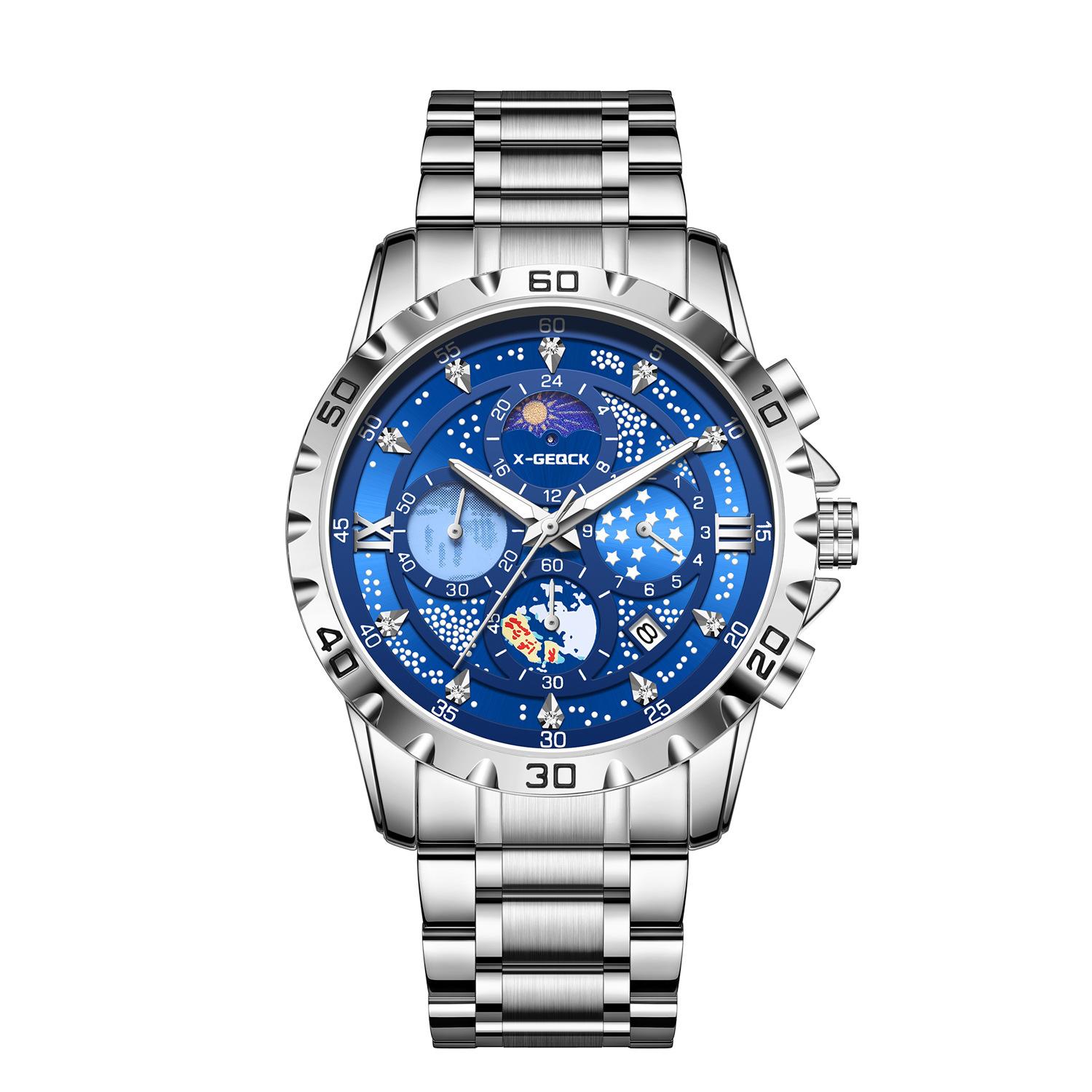 Fashion Watch Men S Star Sea Fashion Steel Belt Multifunctional Sports Boundary Wrist Fashion Luminous Cross
Fashion Watch Men S Star Sea Fashion Steel Belt Multifunctional Sports Boundary Wrist Fashion Luminous Cross