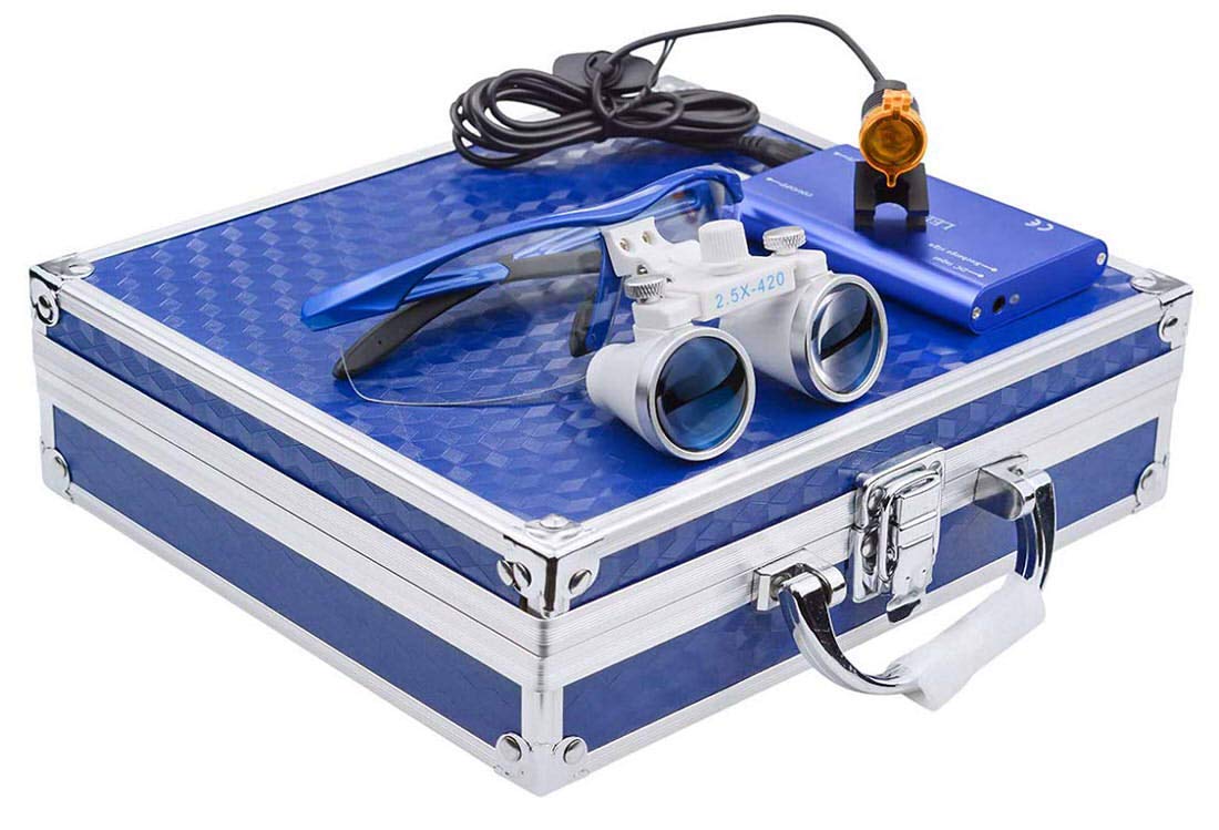 TopSeller Binocular Magnifier Portable Optical Magnifier Includes Easy Aluminum Storage Box (2.5x) + Clip-on Lamp, 3W, (2.5x), Lightweight, Filters, синій
TopSeller Binocular Magnifier Portable Optical Magnifier Includes Easy Aluminum Storage Box (2.5x) + Clip-on Lamp, 3W, (2.5x), Lightweight, Filters, синій