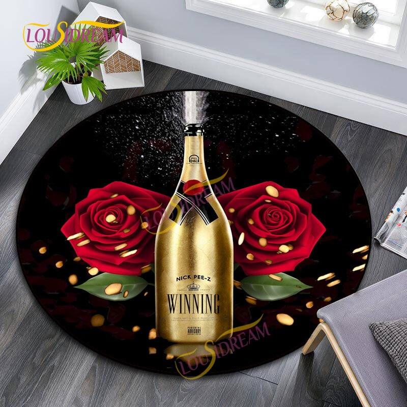 French Champagne Style Soft Play Mat 3D Printed Moet & Chandon Area Round Rug Bedroom Anti-Slip Decorative Pet Yoga Mat carpet. 60cm
French Champagne Style Soft Play Mat 3D Printed Moet & Chandon Area Round Rug Bedroom Anti-Slip Decorative Pet Yoga Mat carpet. 60cm