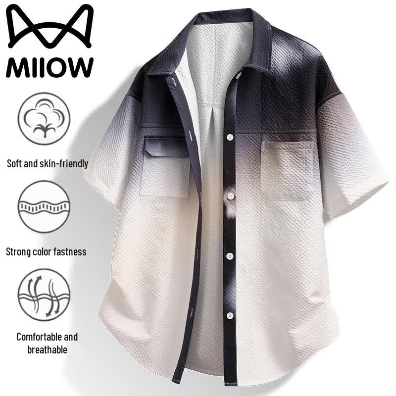 MiiOW Men s Summer Lightweight Breathable Lapel Shirt 4XL
MiiOW Men s Summer Lightweight Breathable Lapel Shirt 4XL