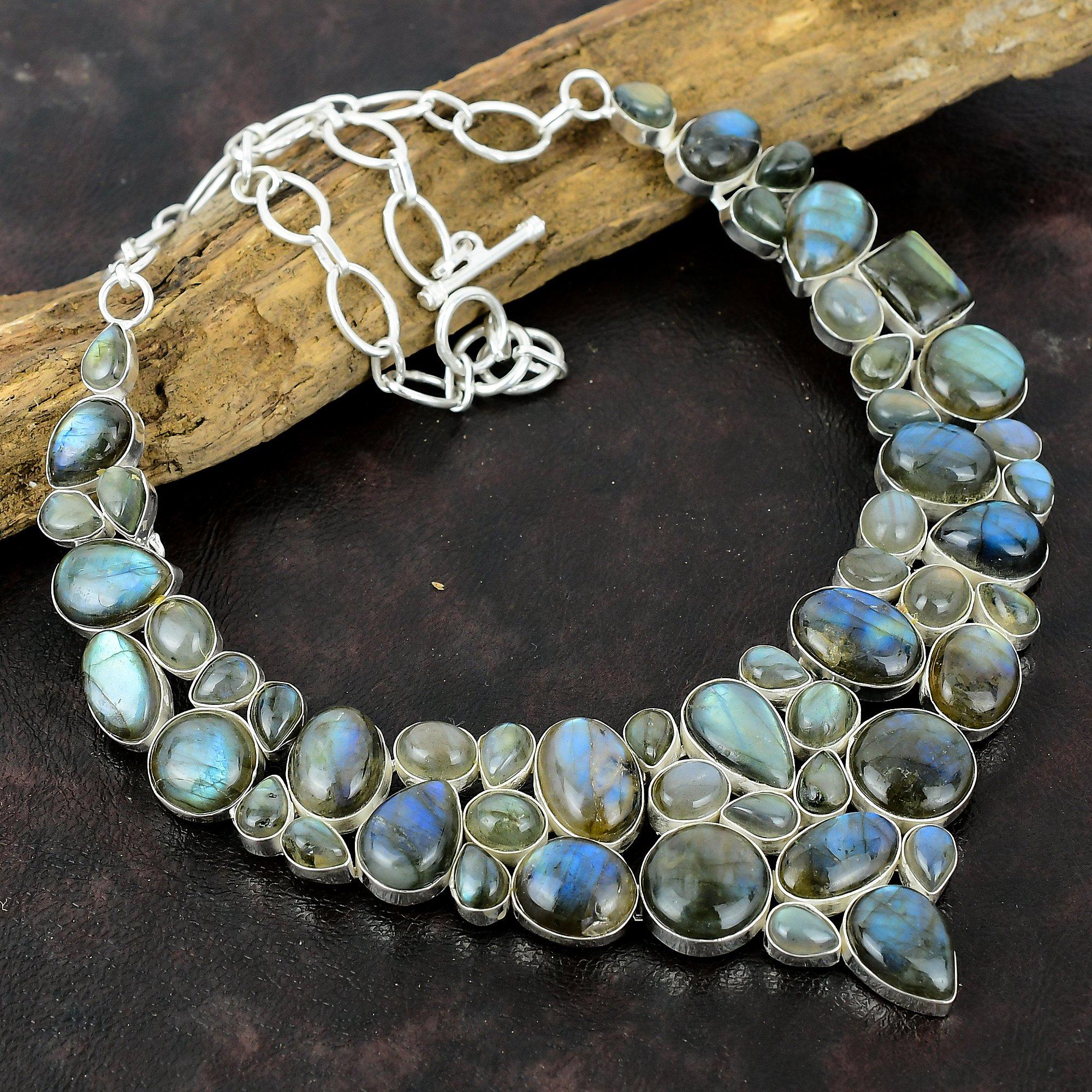 Ожерелье с подвеской из стерлингового серебра 925 пробы с драгоценным камнем лабрадоритом 18 дюймов
Ожерелье с подвеской из стерлингового серебра 925 пробы с драгоценным камнем лабрадоритом 18 дюймов