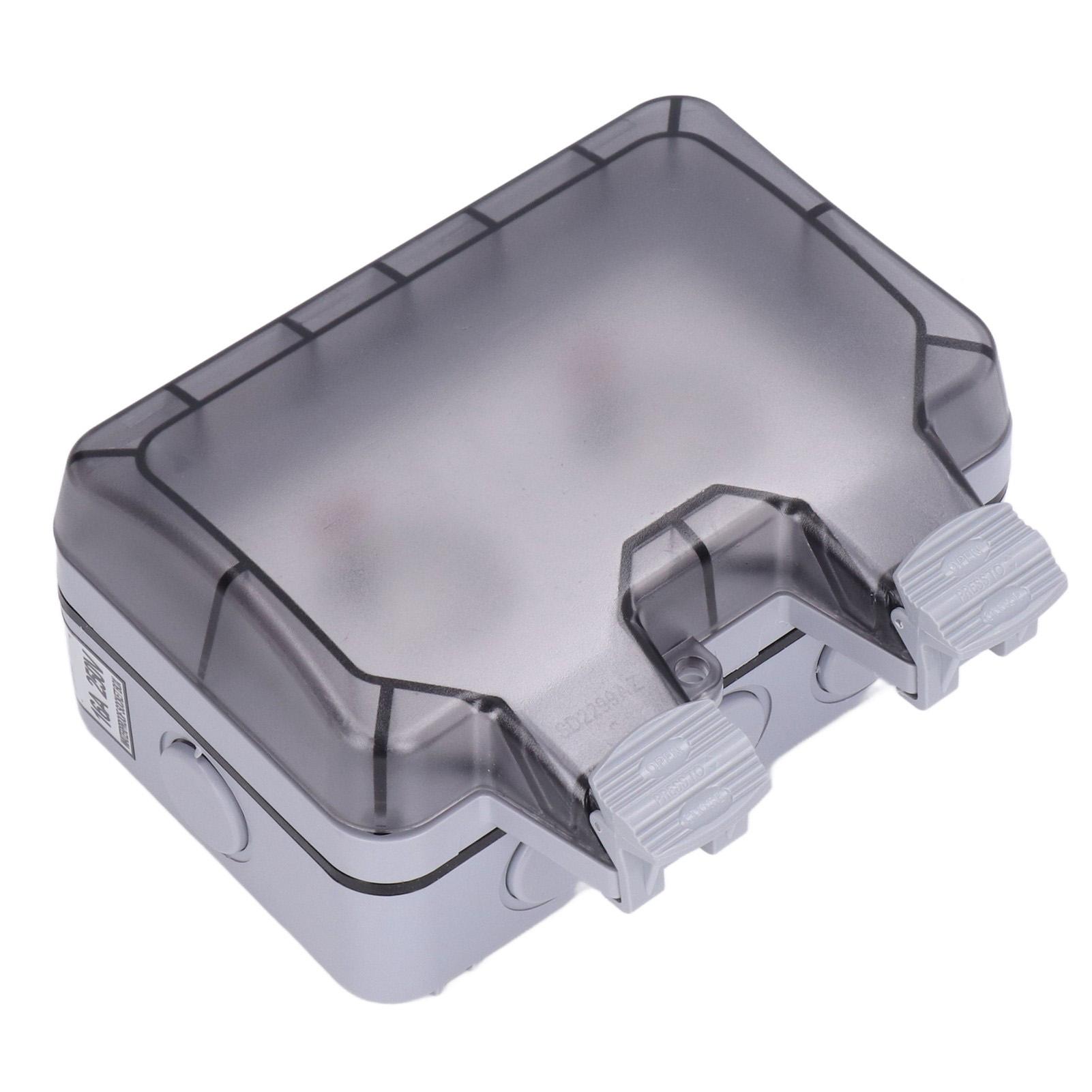 Кришка Коробка Розетка IP66 Водонепроникна Зовнішня Розетка з Незалежним Вимикачем Індикатор Світла 250В
Кришка Коробка Розетка IP66 Водонепроникна Зовнішня Розетка з Незалежним Вимикачем Індикатор Світла 250В