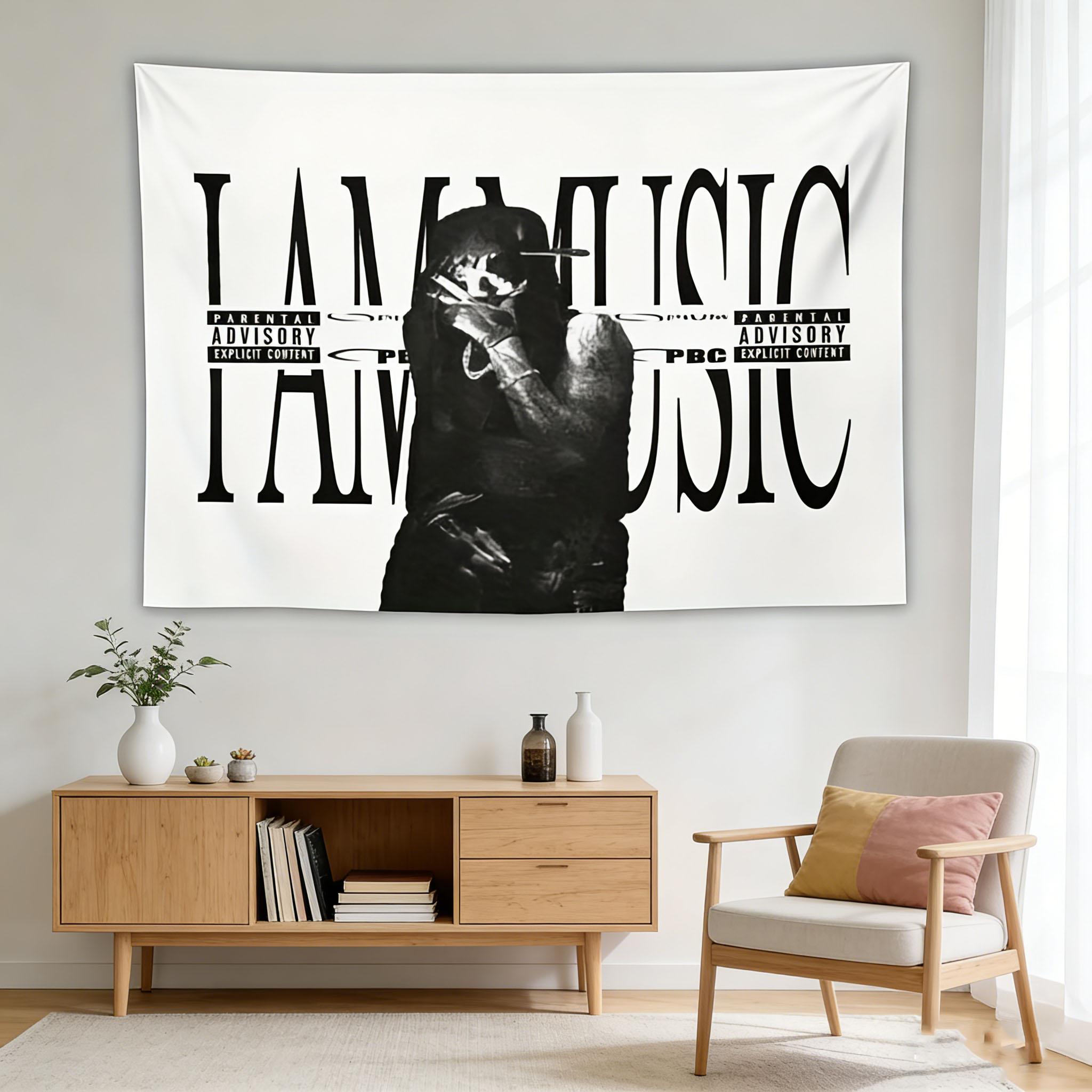 Playboi Carti I AM MUSIC Album Tapestry Tracklist Wall Hanging BeigeBrown Decor for Bedroom Dorm Hip Hop Fans Gift 74x94cm(29x37in)
Playboi Carti I AM MUSIC Album Tapestry Tracklist Wall Hanging BeigeBrown Decor for Bedroom Dorm Hip Hop Fans Gift 74x94cm(29x37in)