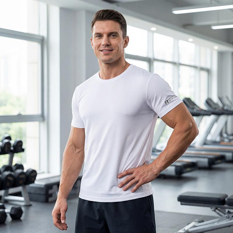 Men s Fashionable Solid Color Quick Drying T-shirt, Casual Breathable Round Neck Top, Plus Size Short Sleeved T-shirt XL білий
Men s Fashionable Solid Color Quick Drying T-shirt, Casual Breathable Round Neck Top, Plus Size Short Sleeved T-shirt XL білий