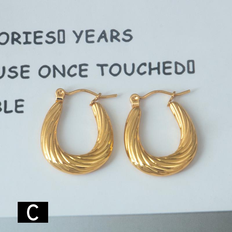 Золотые Геометрические Серьги U-образной формы из Титановой Стали - Женский Модный Аксессуар Высокого Класса
Золотые Геометрические Серьги U-образной формы из Титановой Стали - Женский Модный Аксессуар Высокого Класса