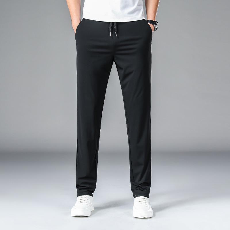 Мужские летние прямые повседневные брюки Ice Silk с эластичной талией — дышащие и универсальные 3XL чёрный
Мужские летние прямые повседневные брюки Ice Silk с эластичной талией — дышащие и универсальные 3XL чёрный