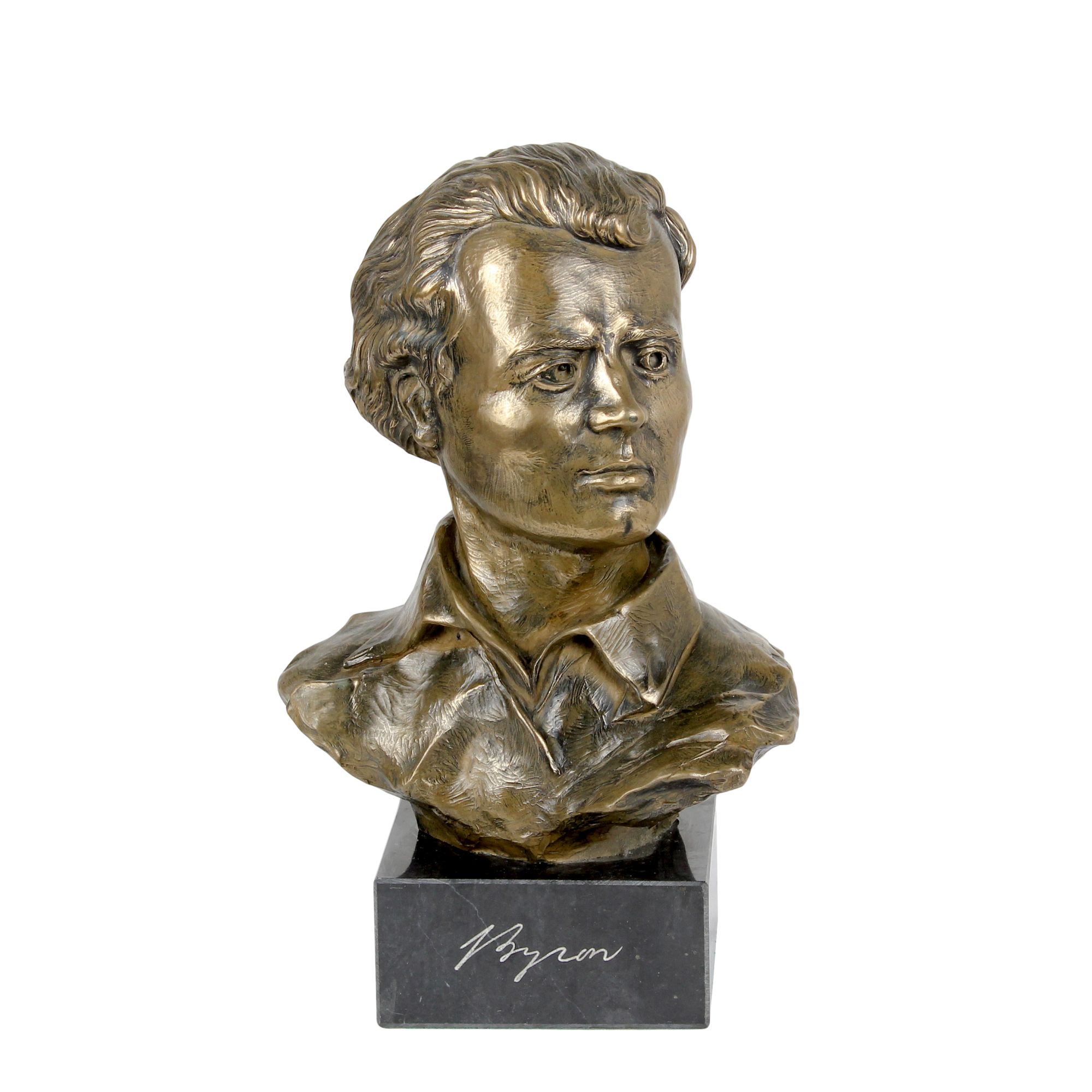 George Gordon Byron - marble bust, statuette of a famous person, decoration for office, school, and hotel by the Art-Dog brand коричневий
George Gordon Byron - marble bust, statuette of a famous person, decoration for office, school, and hotel by the Art-Dog brand коричневий