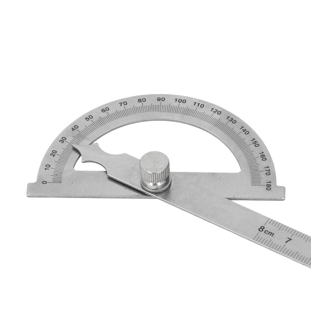 180 Degrees Stainless Steel Protractor Multifunctional Angle Gauge Construction Measuring 80×120mm
180 Degrees Stainless Steel Protractor Multifunctional Angle Gauge Construction Measuring 80×120mm