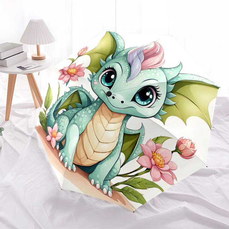 1pc Green Cute Dragon Durable Cartoon Folding Umbrella, Portable Compact Umbrella for Men and Women, Suitable for Travel or Daily Use.P043
1pc Green Cute Dragon Durable Cartoon Folding Umbrella, Portable Compact Umbrella for Men and Women, Suitable for Travel or Daily Use.P043