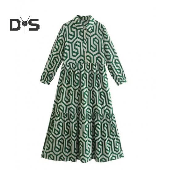 Женское платье миди с рукавами три четверти, лацканами, геометрическим принтом, контрастным цветом, А-силуэтом, свободным подолом, женское платье в стиле пэчворк длиной до середины голени L зелёный
Женское платье миди с рукавами три четверти, лацканами, геометрическим принтом, контрастным цветом, А-силуэтом, свободным подолом, женское платье в стиле пэчворк длиной до середины голени L зелёный