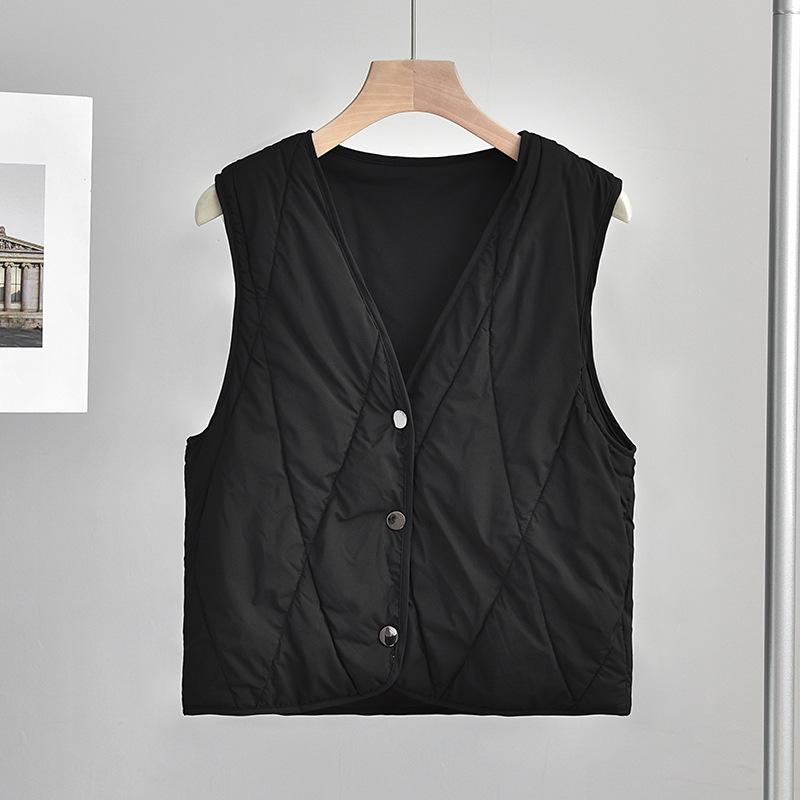 Женский шелковый кардиган-жилет с V-образным вырезом Bohang - Свободный, без рукавов, теплый внутренний и внешний слой для осени/зимы 3XL чёрный
Женский шелковый кардиган-жилет с V-образным вырезом Bohang - Свободный, без рукавов, теплый внутренний и внешний слой для осени/зимы 3XL чёрный