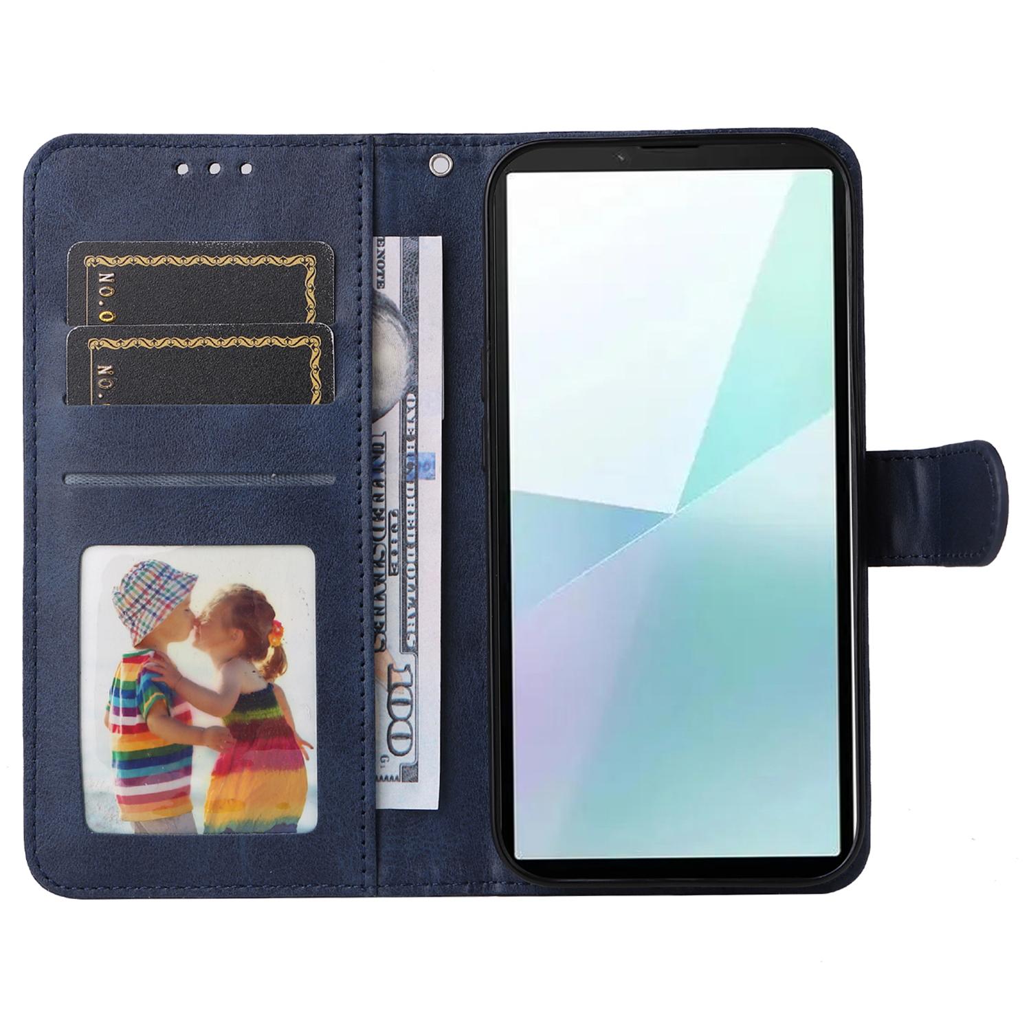 For Sony Xperia 10 VI Case Calf Texture Leather Wallet Card Slots Anti-Drop Phone Cover Blue
For Sony Xperia 10 VI Case Calf Texture Leather Wallet Card Slots Anti-Drop Phone Cover Blue