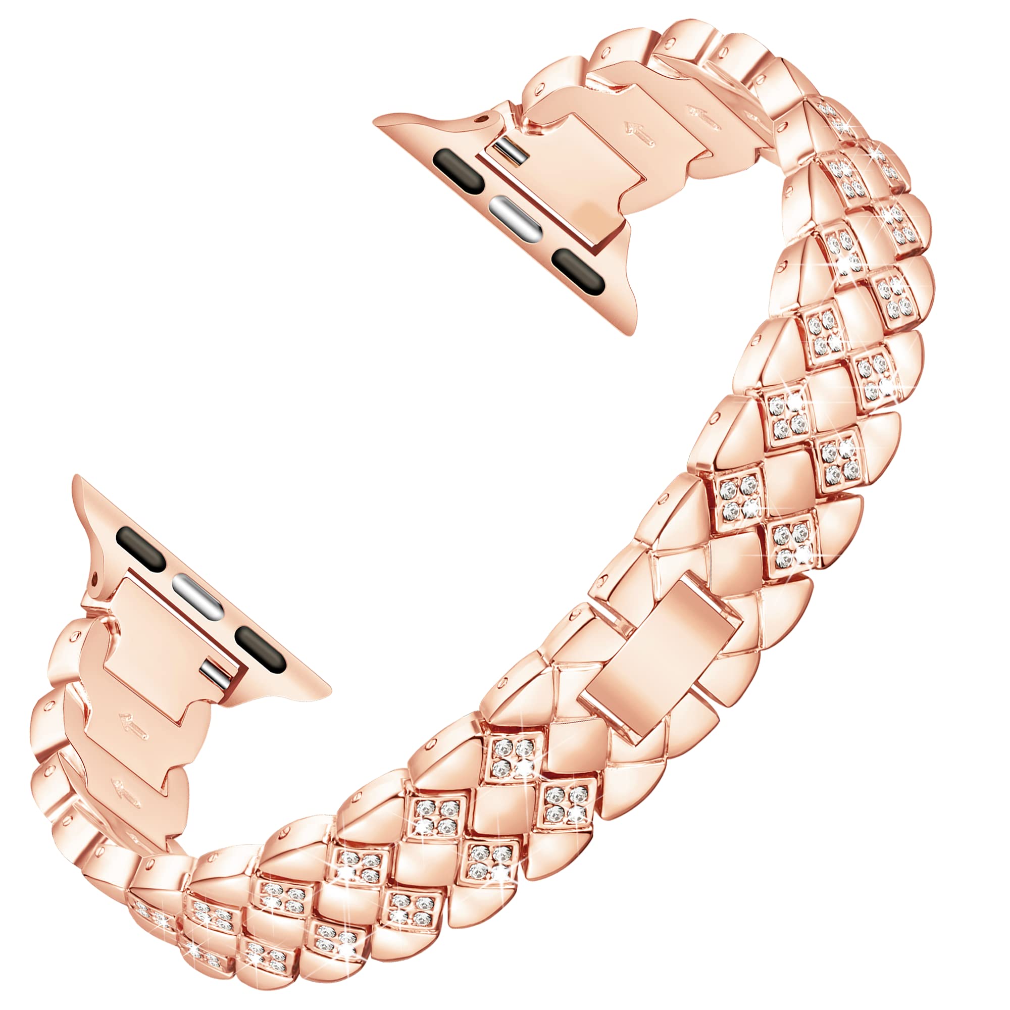 KALEBOL Diamond Shape Watch Band for Apple Watch Series 10 Ultra 9 8 7 SE 6 5 4 3 2 1 46mm 49mm 45mm 44mm 42mm Rhinestone Zinc Alloy Strap Rose Gold
KALEBOL Diamond Shape Watch Band for Apple Watch Series 10 Ultra 9 8 7 SE 6 5 4 3 2 1 46mm 49mm 45mm 44mm 42mm Rhinestone Zinc Alloy Strap Rose Gold