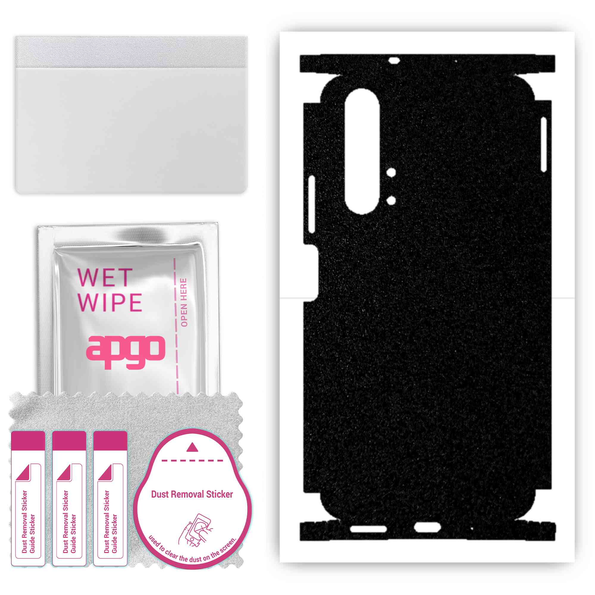 apgo Protective Skin Sticker for the back+sides compatible with Honor 20 Pro, Full Wrap Film, Foil, Vinyl - Pattern Matte Black
apgo Protective Skin Sticker for the back+sides compatible with Honor 20 Pro, Full Wrap Film, Foil, Vinyl - Pattern Matte Black