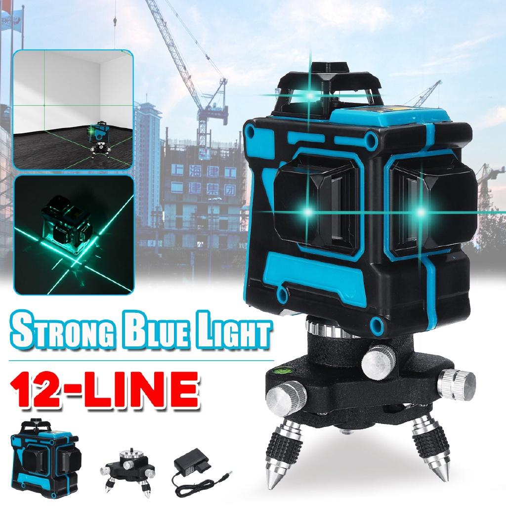 3D 12 Line Horizontal Vertical 360° Self Leveling Rotary Cross Measuring Laser Level Blue Light for Construction Tools New
3D 12 Line Horizontal Vertical 360° Self Leveling Rotary Cross Measuring Laser Level Blue Light for Construction Tools New