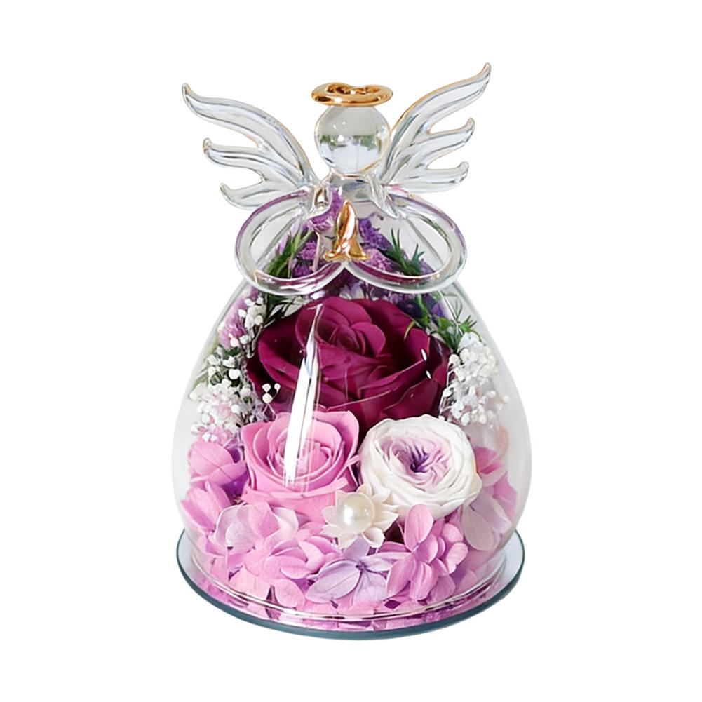 Preserved Rose Big Angel Glass Dome Light Up Eternal Flower Ornament Real Rose Floral Decor Valentine s Day Romantic Gift
Preserved Rose Big Angel Glass Dome Light Up Eternal Flower Ornament Real Rose Floral Decor Valentine s Day Romantic Gift