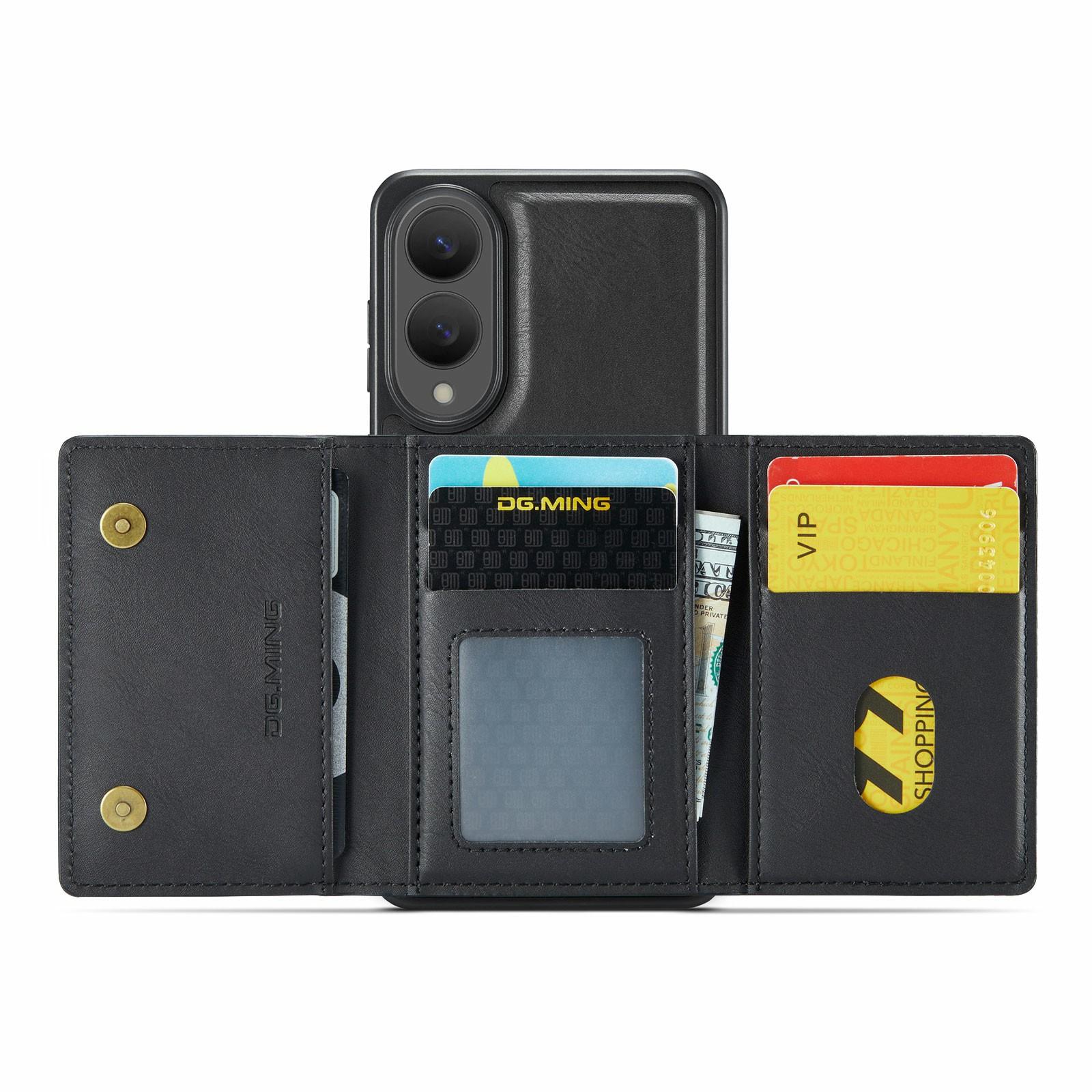 DG.MING M5 Series For Samsung Galaxy S25 Edge Case Detachable Magnetic Leather Phone Cover with Card Slots Black
DG.MING M5 Series For Samsung Galaxy S25 Edge Case Detachable Magnetic Leather Phone Cover with Card Slots Black
