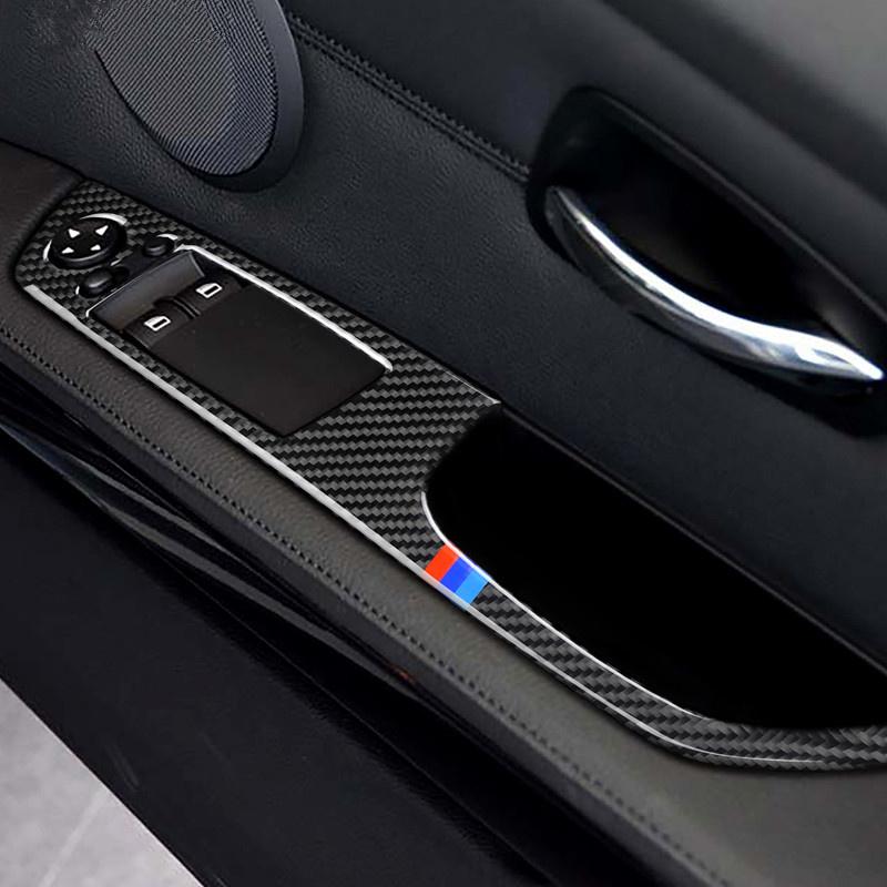 Стайлинг автомобиля для BMW E90 E92 E93 M Performance наклейки из углеродного волокна оконный подъемник управление переключателем окна декор подлокотник панель отделка
Стайлинг автомобиля для BMW E90 E92 E93 M Performance наклейки из углеродного волокна оконный подъемник управление переключателем окна декор подлокотник панель отделка