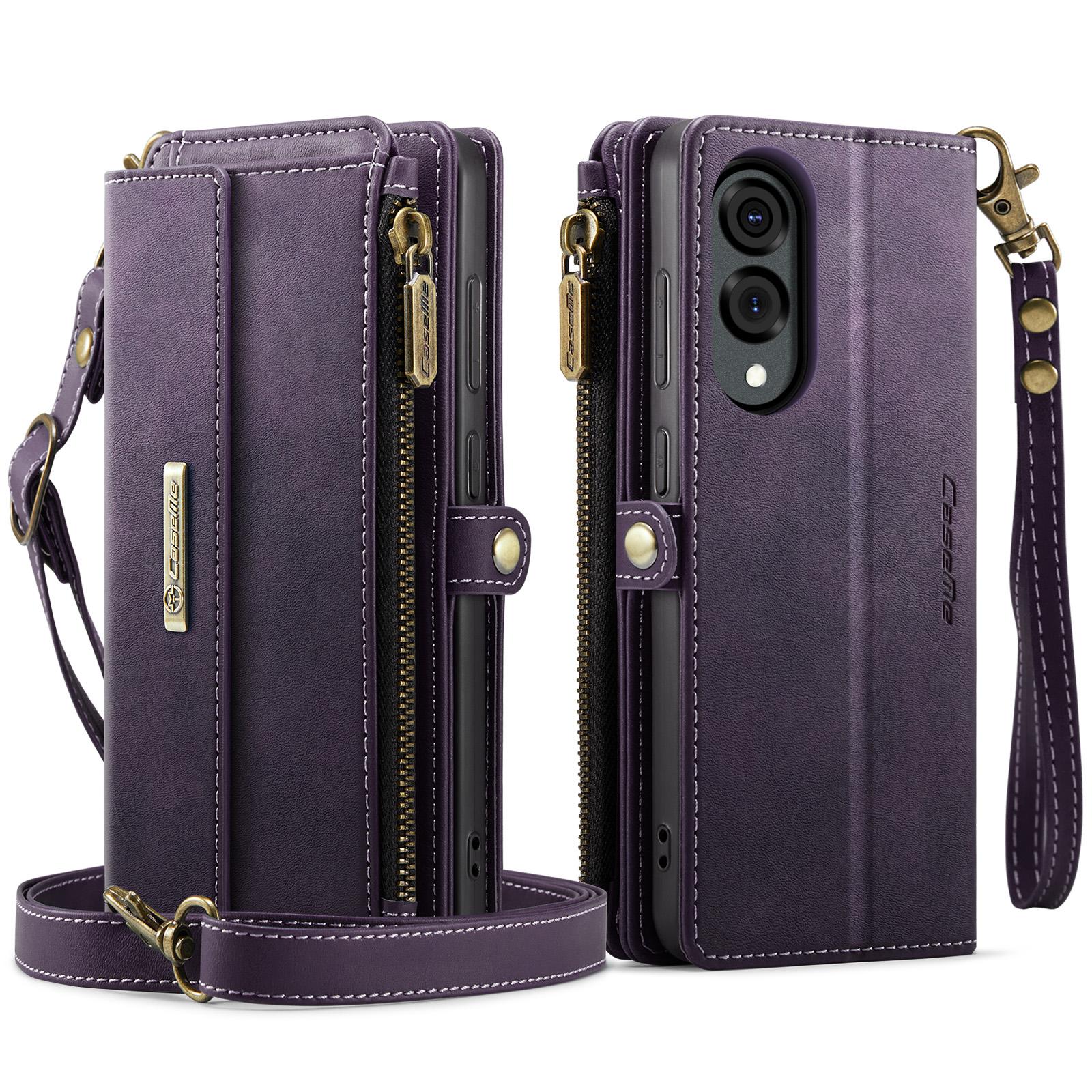 For Samsung Galaxy S25 Edge Case CASEME C39 RFID Blocking Zipper Wallet Stand Leather Cover with Strap Purple
For Samsung Galaxy S25 Edge Case CASEME C39 RFID Blocking Zipper Wallet Stand Leather Cover with Strap Purple