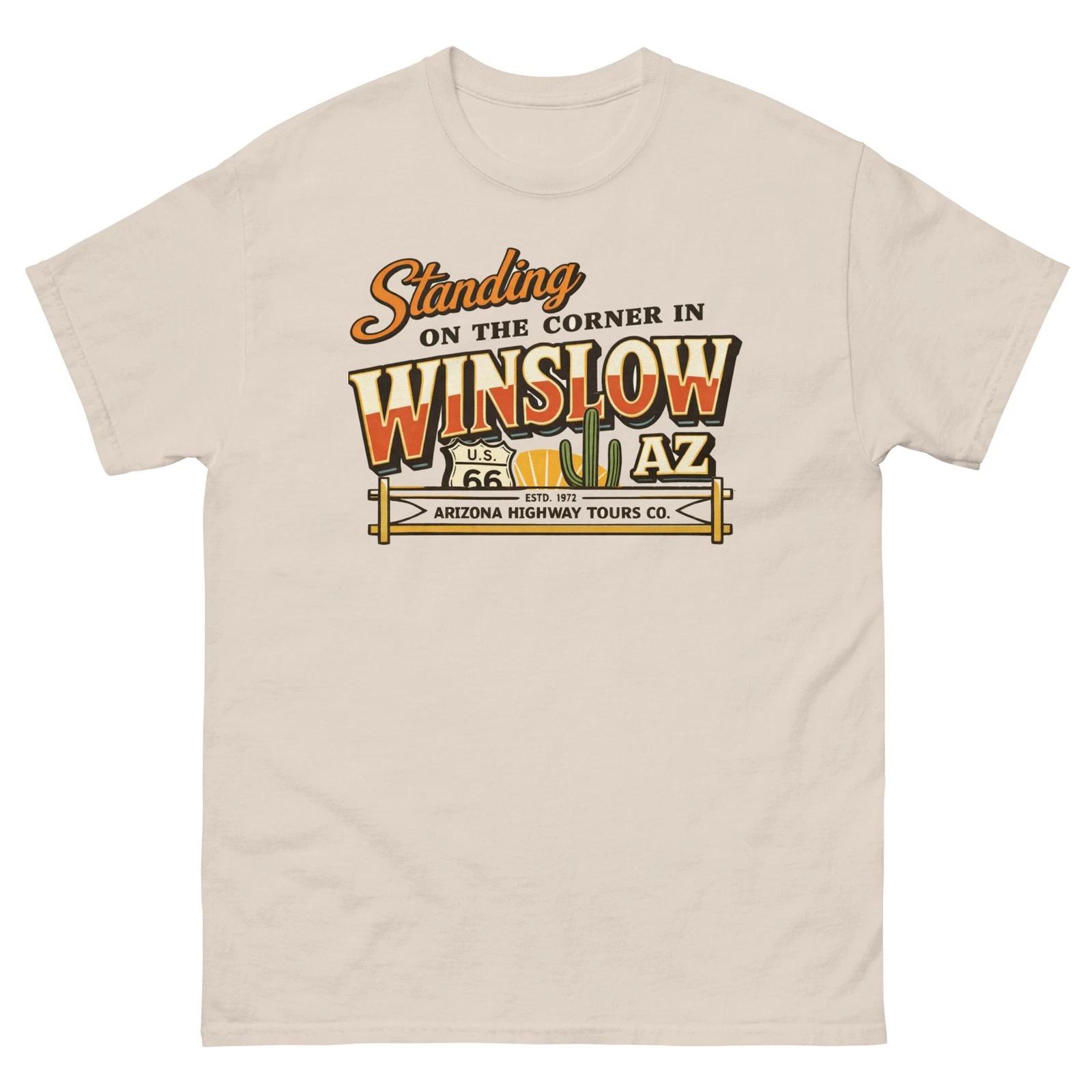 Standing on the Corner Winslow AZ Vintage Take it Easy Graphic Tee 100% Cotton T-shirt Mens Womens Tees Top L
Standing on the Corner Winslow AZ Vintage Take it Easy Graphic Tee 100% Cotton T-shirt Mens Womens Tees Top L