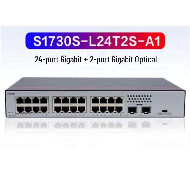 Huawei S1730S-L24T2S-A1 24-Port Gigabit Ethernet Switch
Huawei S1730S-L24T2S-A1 24-Port Gigabit Ethernet Switch
