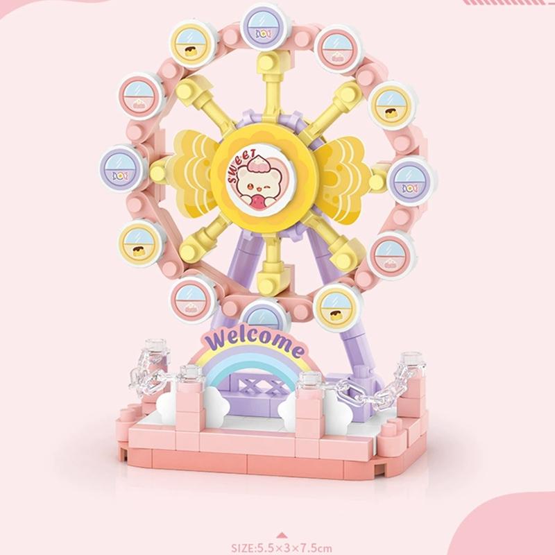 NEW Amusement Park Carousel Pirate Ship Ferris Wheel Halloween Game Street View Building Blocks Kit Girl Bricks Model Toy Minibricks
NEW Amusement Park Carousel Pirate Ship Ferris Wheel Halloween Game Street View Building Blocks Kit Girl Bricks Model Toy Minibricks